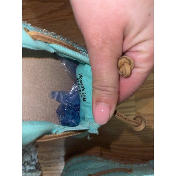 Sperry Top Sider Slip-On Carrefour Retro Woven Flat Loafers Aqua 8.5 - Picture 4 of 12